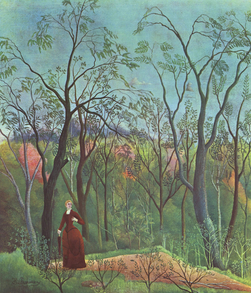 The Walk in the Forest by Henri Rousseau — Oil Painting Reproduction