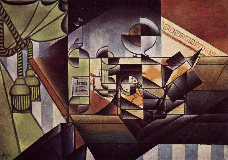 The Watch (The Sherry Bottle) by Juan Gris — Oil Painting Reproduction