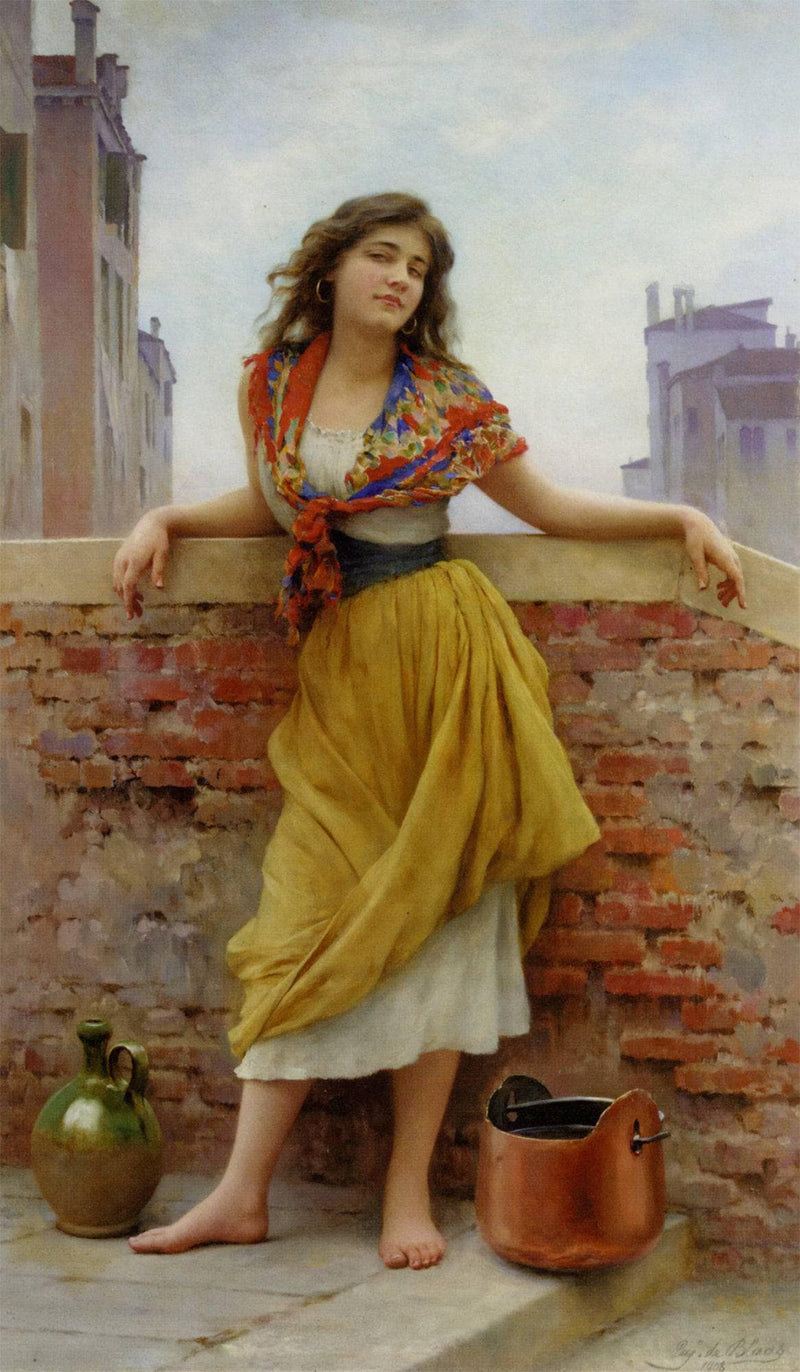 The Watercarrier by Eugene de Blaas — Oil Painting Reproduction