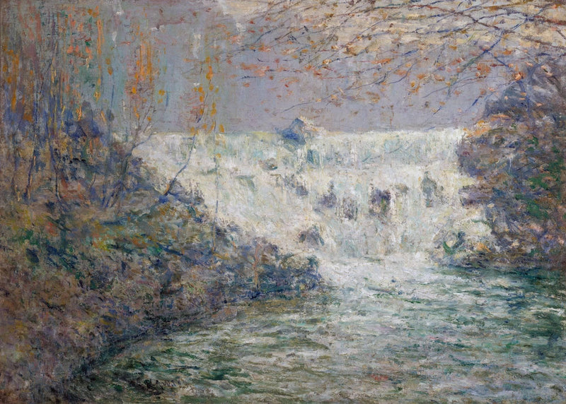 The Waterfall, Shore's Mill, Tennessee by Ernest Lawson, Oil Painting Reproduction