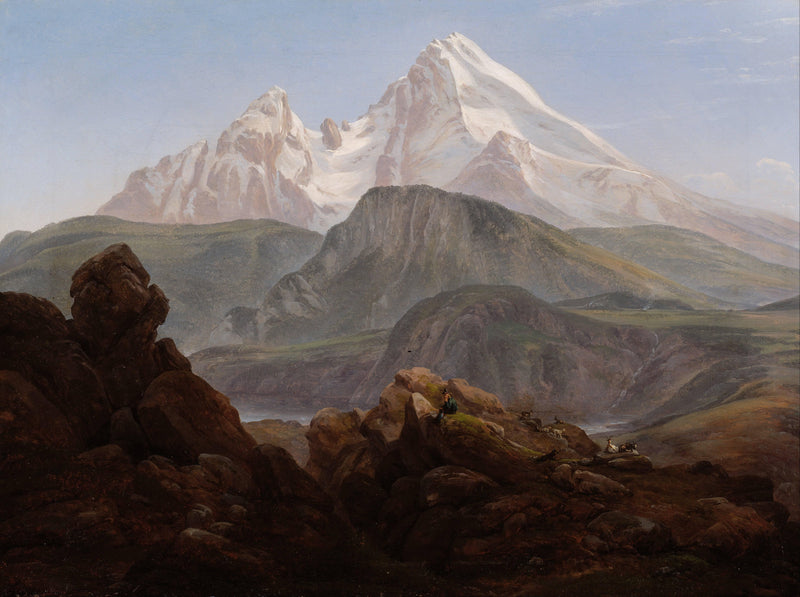 The Watzmann by Johan Christian Dahl — Oil Painting Reproduction