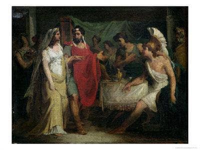 The Wedding of Alexander the Great and Roxana in study