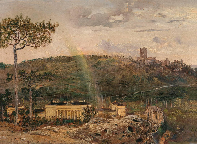 The Weilburg near Baden by Anton Romako — Oil Painting Reproduction