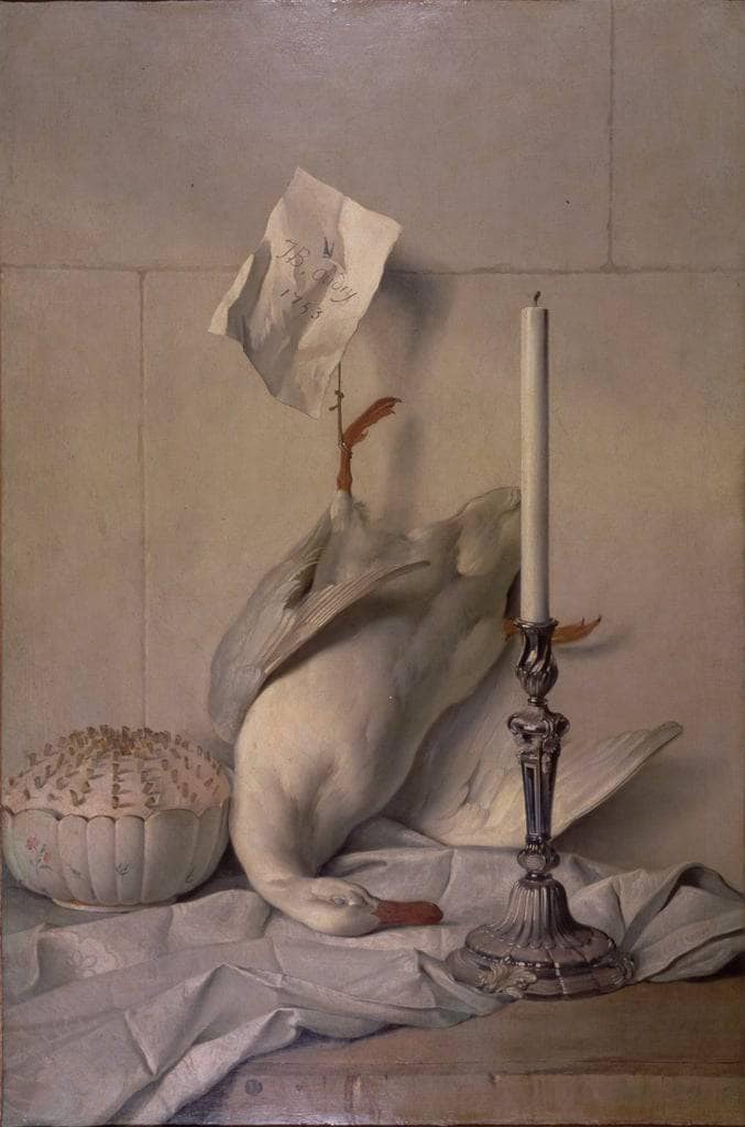 The White Duck by Jean-Baptiste Oudry — Oil Painting Reproduction