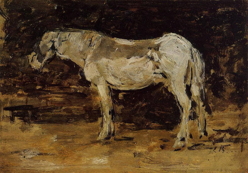 The White Horse by Eugene Boudin — Oil Painting Reproduction