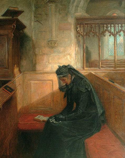 The Widow by Ralph Hedley — Oil Painting Reproduction
