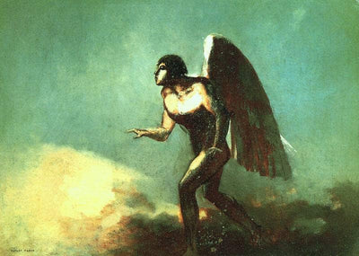 The Winged Man (The Fallen Angel) in apartment