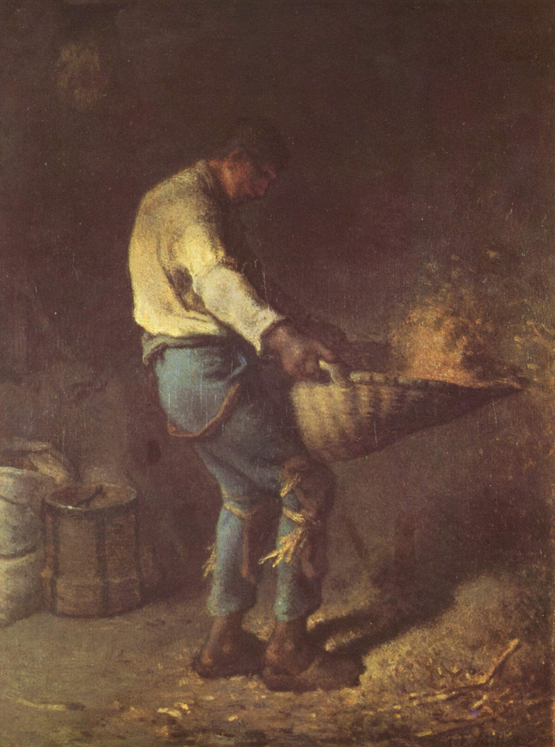 The Winnower by Jean-Francois Millet — Oil Painting Reproduction