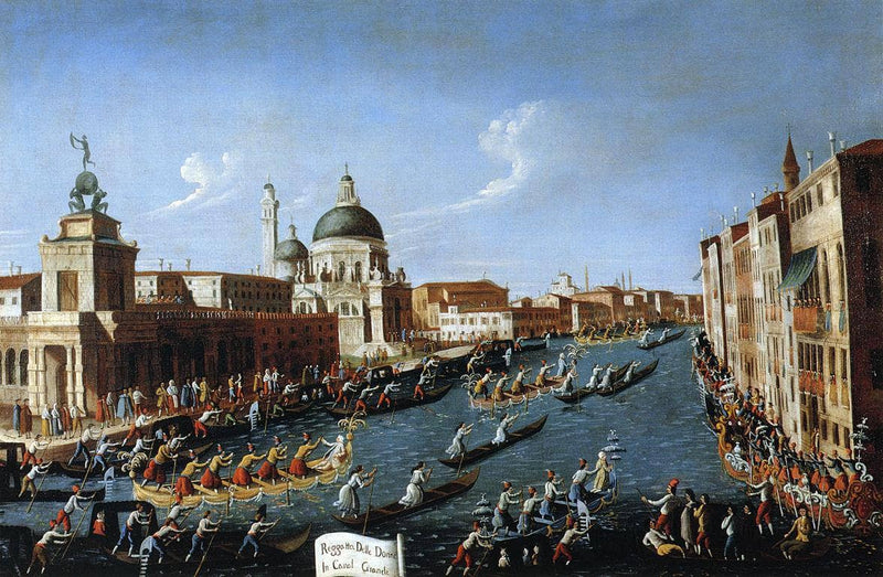The Women s Regaton the Grand Canal by Canaletto — Oil Painting Reproduction