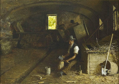 The woodcutter in hallway