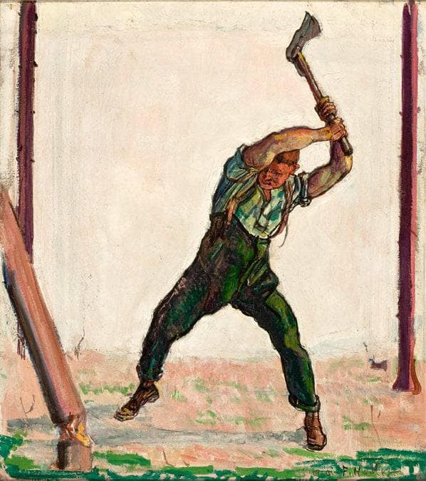 The Woodman by Ferdinand Hodler — Oil Painting Reproduction