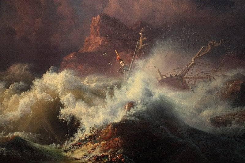 The Wreck by Knud Baade — Oil Painting Reproduction