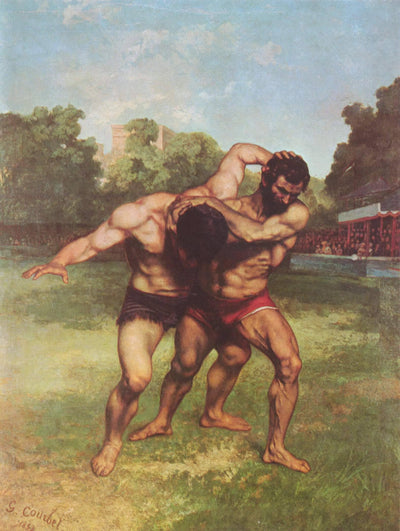 The Wrestlers in home office