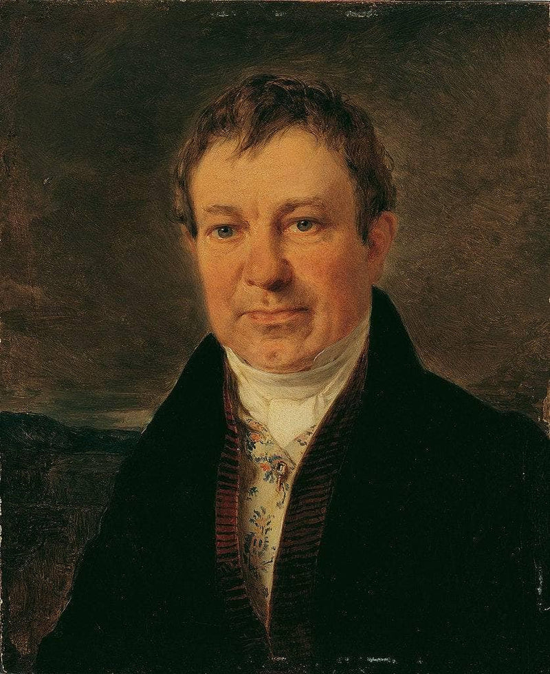 The writer August Rockert by Peter Fendi — Oil Painting Reproduction