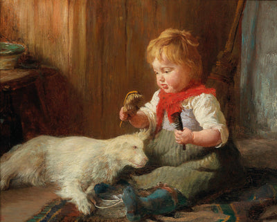 The young hairdresser in modern living room