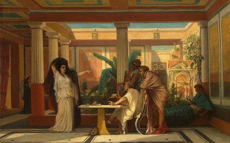 Theatrical Rehearsal in the House of an Ancient Roman Poet by Gustave Boulanger — Oil Painting Reproduction