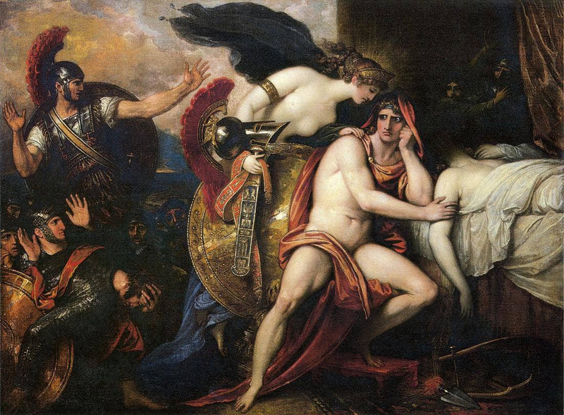Thetis Bringing the Armor to Achilles by Benjamin West — Oil Painting Reproduction