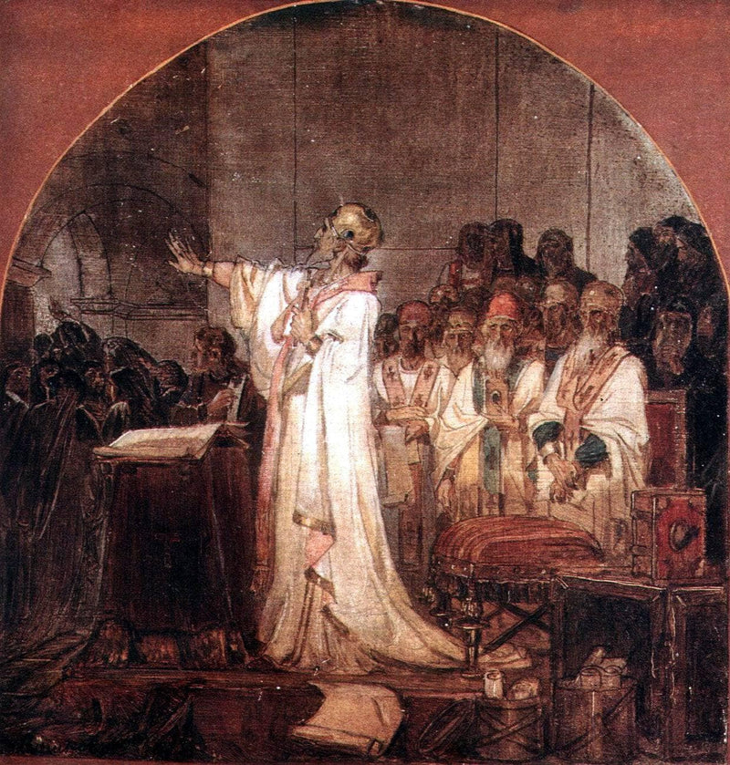 Third Ecumenical Council of Ephesus by Vasily Surikov — Oil Painting Reproduction