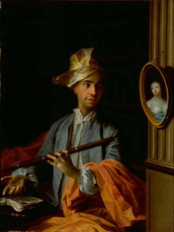This Portrait of Alexander Jean Joseph the Riche of La Popelinière by Charles-Andre van Loo (Carle van Loo) — Oil Painting Reproduction