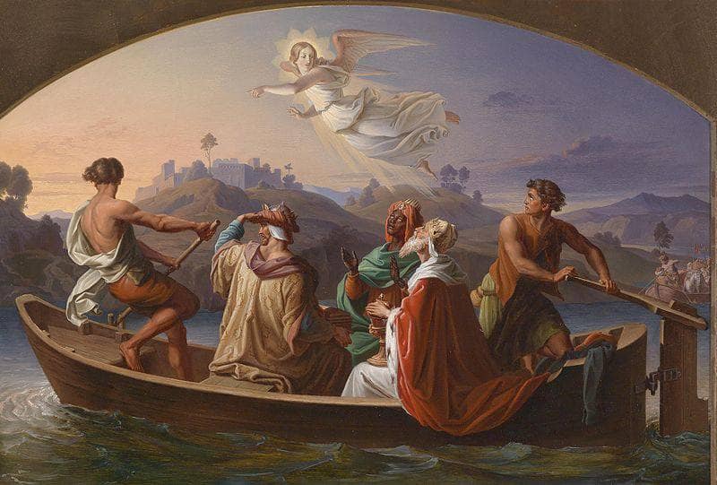 Three Kings on their Journey to Bethlehem by Joseph Binder — Oil Painting Reproduction