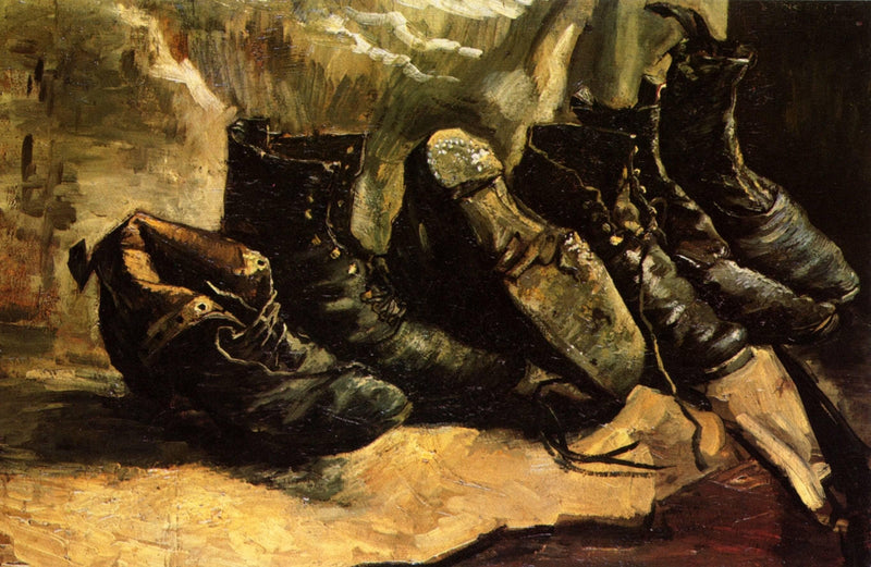 Three Pairs of Shoes by Vincent van Gogh — Oil Painting Reproduction