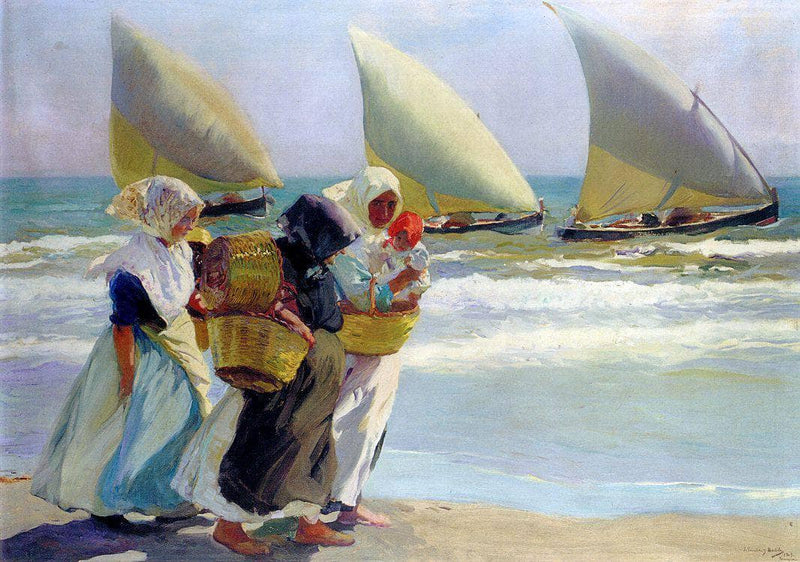 Three Sails by Joaquín Sorolla — Oil Painting Reproduction