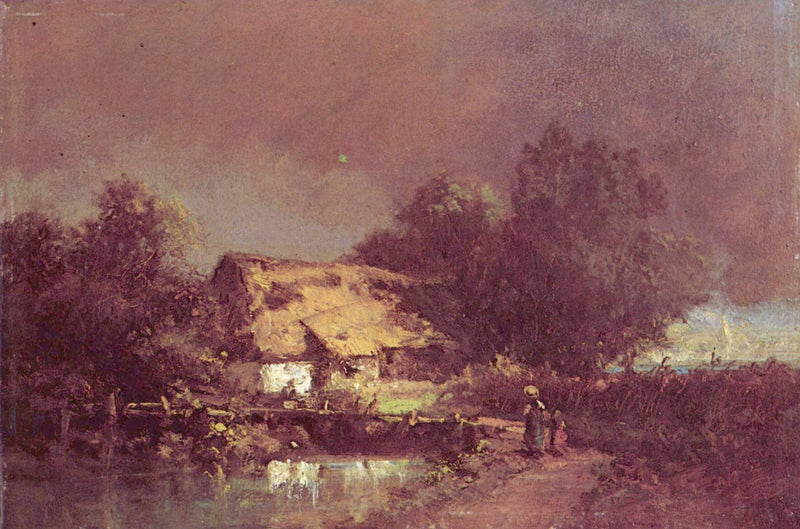 Thunderstorm by Carl Spitzweg — Oil Painting Reproduction