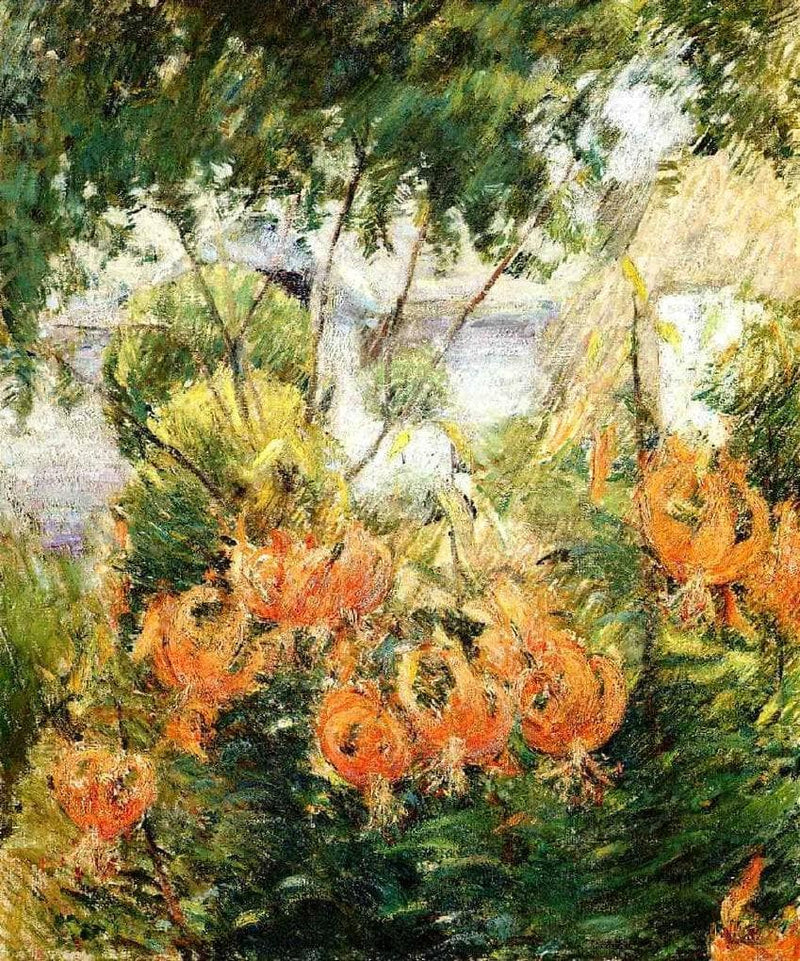 Tiger Lilies by John Henry Twachtman — Oil Painting Reproduction
