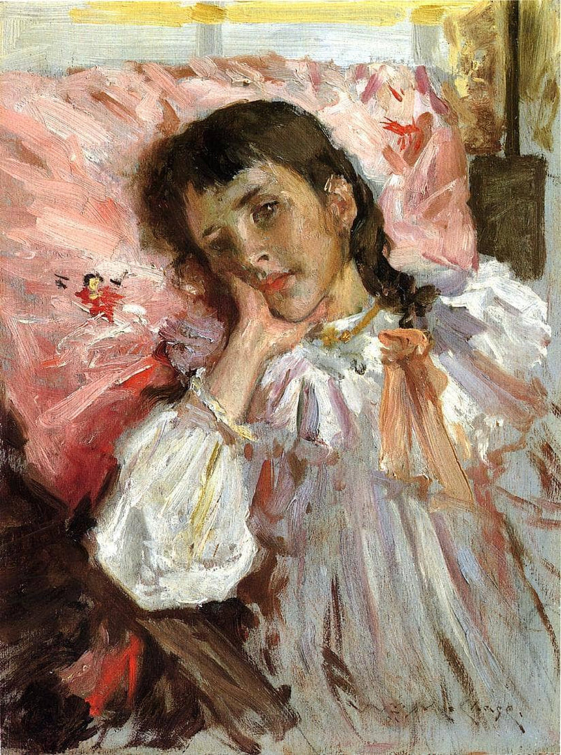 Tired, aka Portrait of the Artist's Daughter by William Merritt Chase — Oil Painting Reproduction