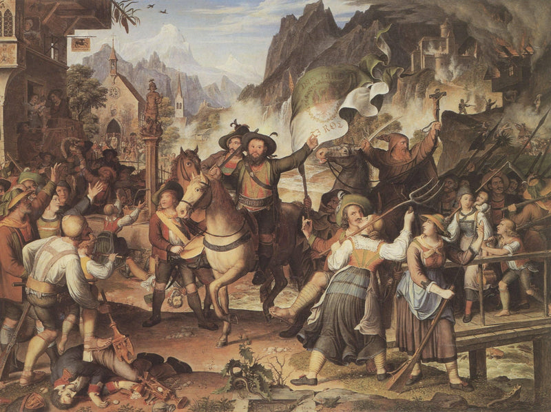 Tiroler Landsturm by Joseph Anton Koch — Oil Painting Reproduction