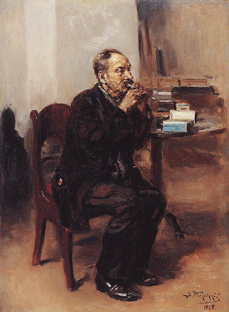 Tobacco taster by Vladimir Makovsky — Oil Painting Reproduction