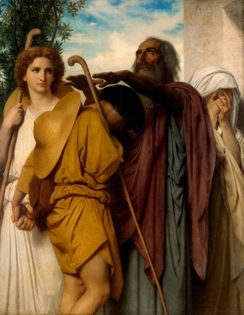 Tobias Receives his Father's Blessing by William-Adolphe Bouguereau — Oil Painting Reproduction