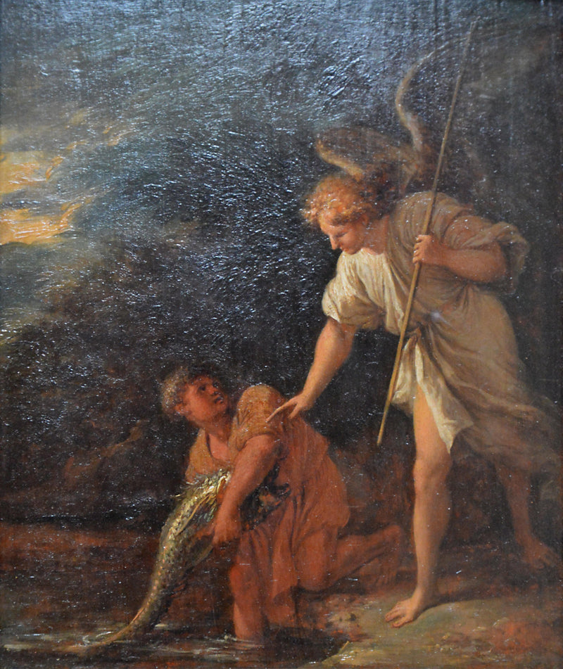 Tobie Et L'ange by Salvator Rosa — Oil Painting Reproduction