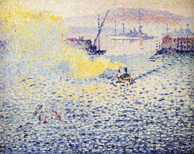 Toulon, Winter Morning by Henri-Edmond Cross — Oil Painting Reproduction