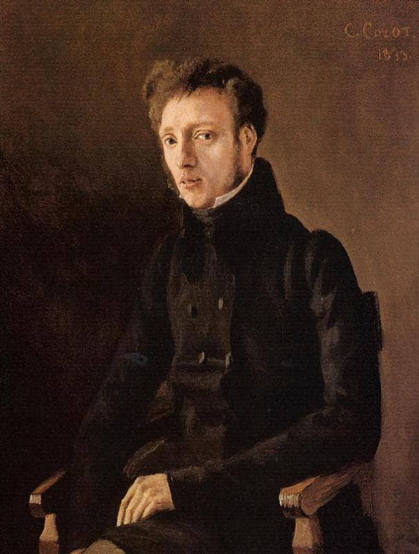 Toussaint Lemaistre, Architect by Camille Corot — Oil Painting Reproduction