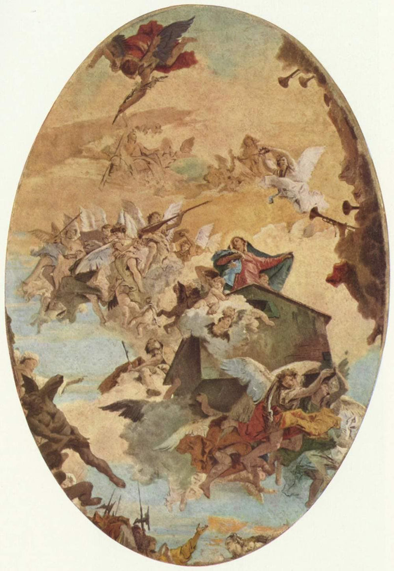 Transportation of the Holy House of Nazareth to Loreto by Giovanni Battista Tiepolo, Oil Painting Reproduction
