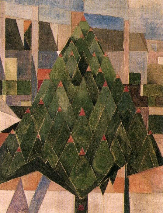 Tree by Theo van Doesburg — Oil Painting Reproduction