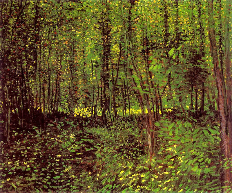 Trees and Undergrowth by Vincent van Gogh — Oil Painting Reproduction