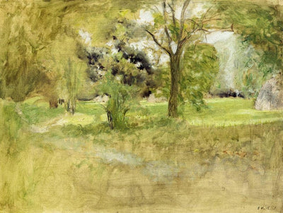 Trees in a Field in living room