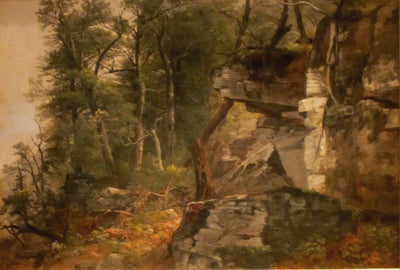 Trees on a Rocky Hillside in hallway