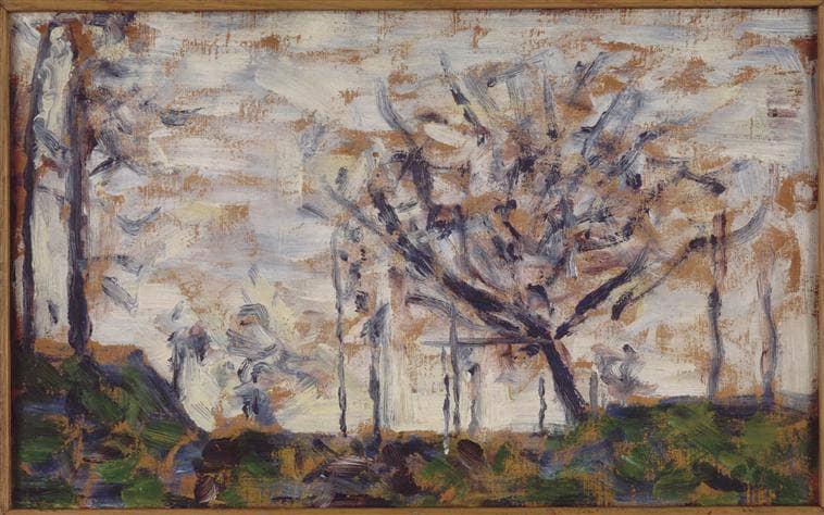 Trees, winter by Georges Seurat — Oil Painting Reproduction