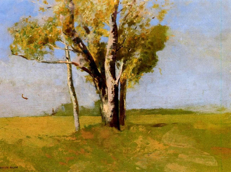 Trees by Odilon Redon — Oil Painting Reproduction