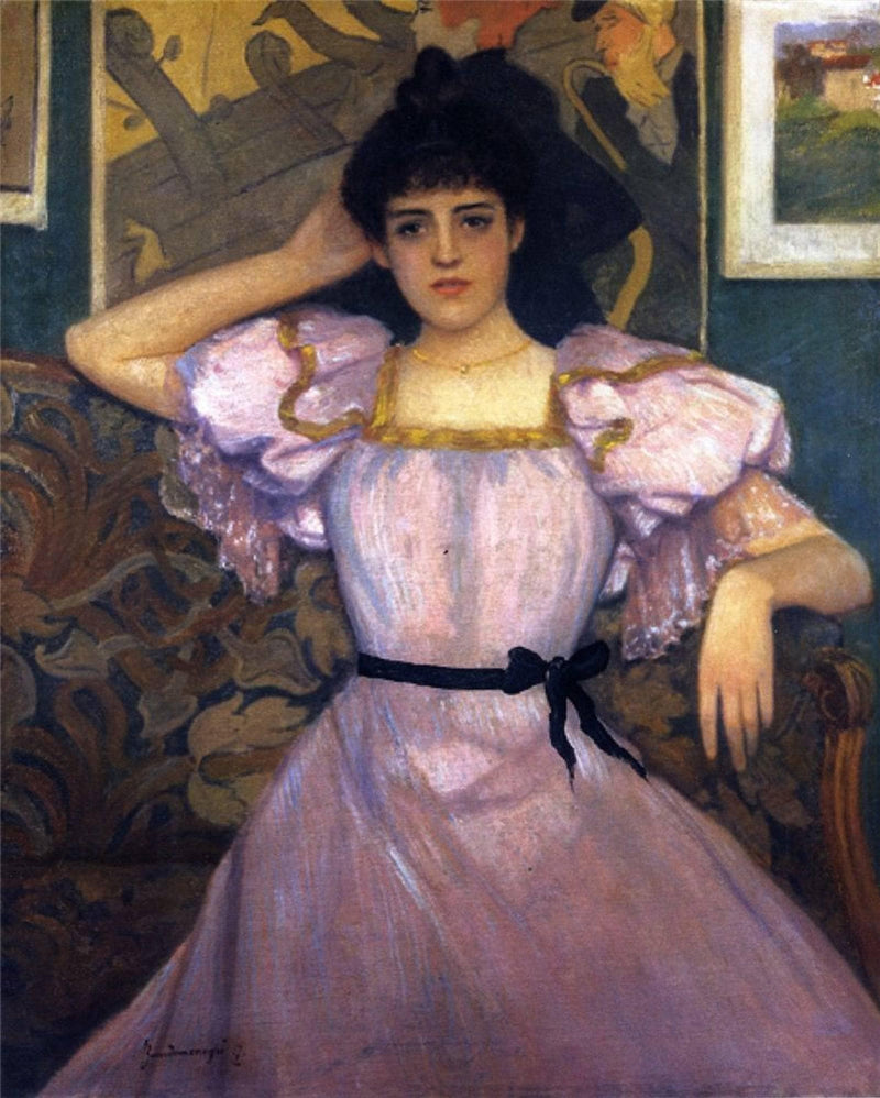 Tribute to Toulouse-Lautrec by Federico Zandomeneghi — Oil Painting Reproduction