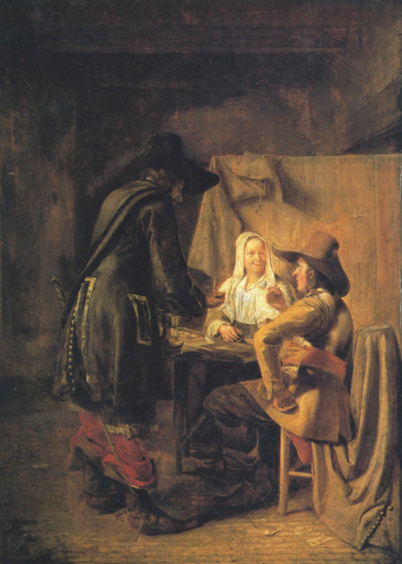Tric Trac Players by Pieter de Hooch — Oil Painting Reproduction