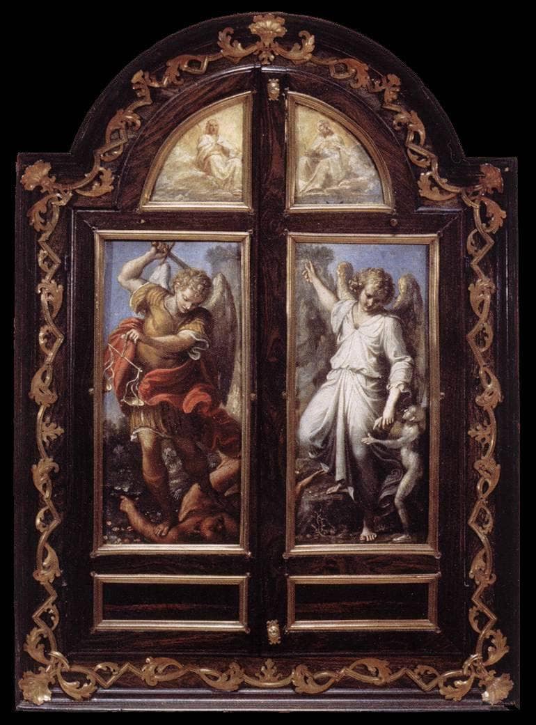 Triptych by Annibale Carracci — Oil Painting Reproduction
