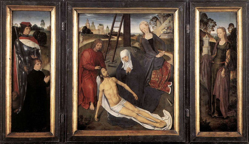 Triptych of Adriaan Reins by Hans Memling — Oil Painting Reproduction