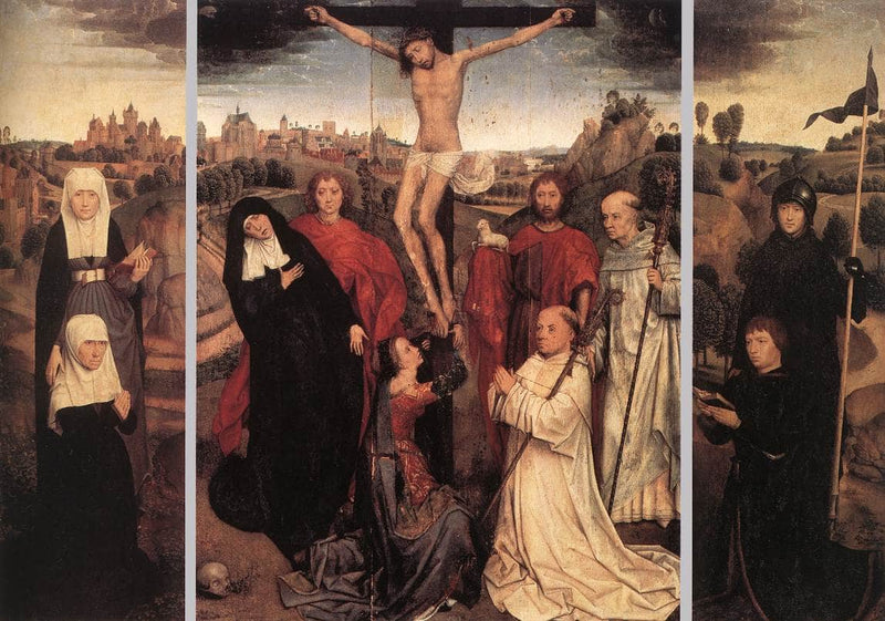 Triptych of Jan Crabbe by Hans Memling — Oil Painting Reproduction