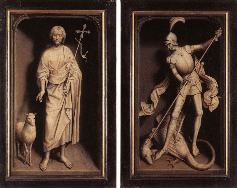 Triptych of the Family Moreel (closed) by Hans Memling — Oil Painting Reproduction