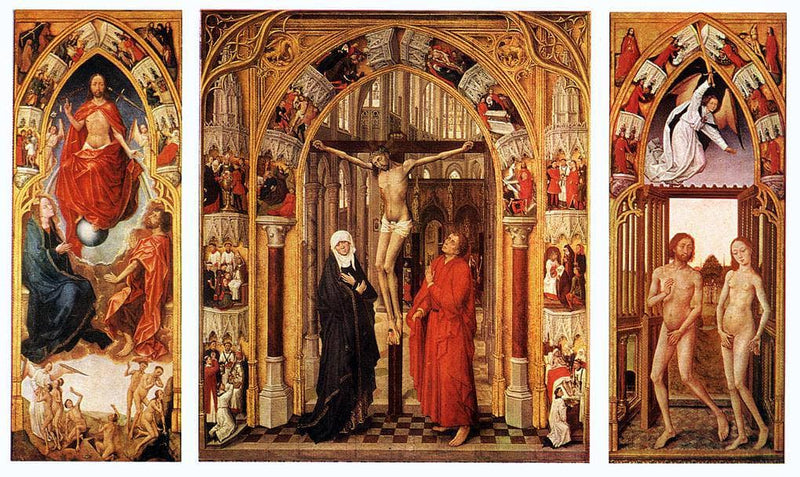 Triptych of the redemption by Rogier van der Weyden — Oil Painting Reproduction