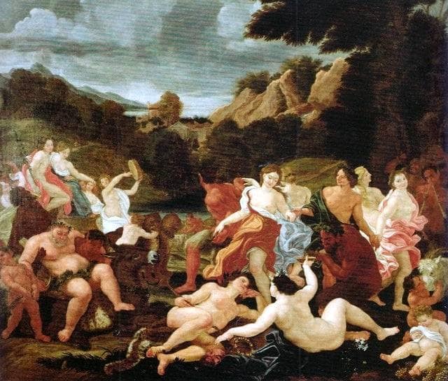 Triumph of Bacchus and Ariadne by Giovanni Battista Gaulli — Oil Painting Reproduction